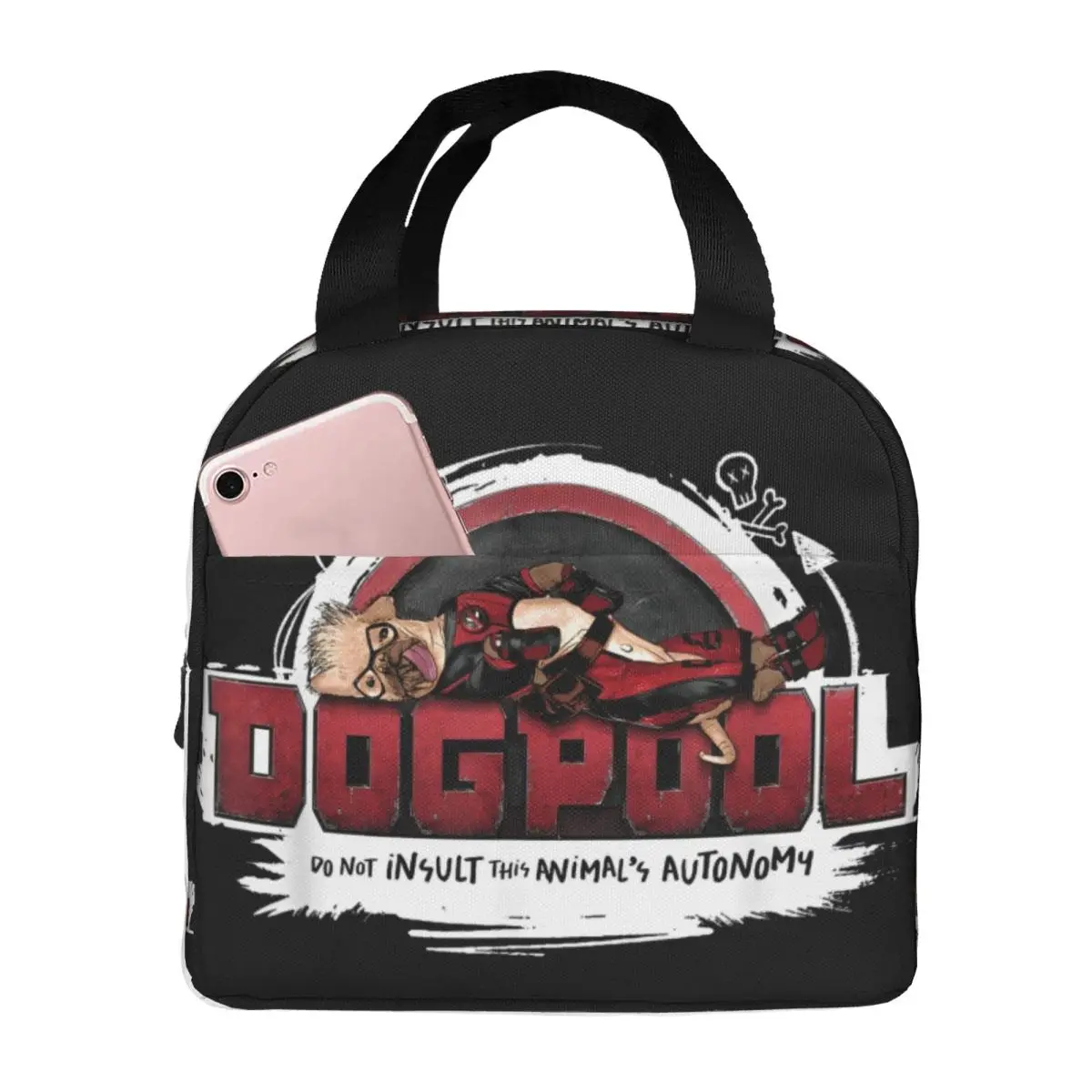 Автоматическая сумка для обеда Deadpool &amp Wolverine Dogpool портативная коробка завтрака на