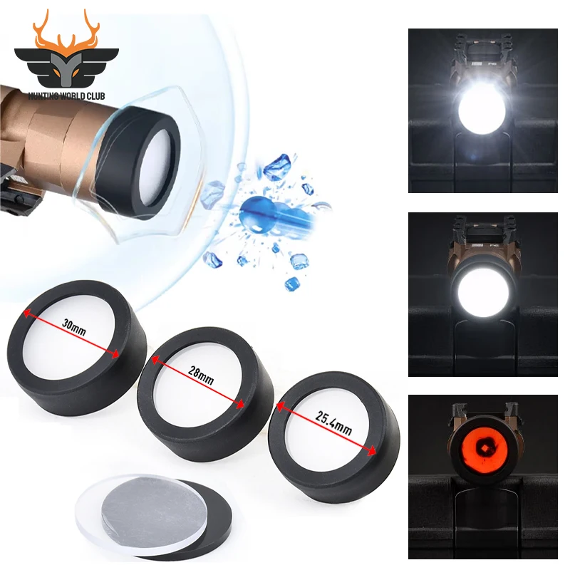 Фото WADSN M300 M600 X300 X400 X300V Тактический фонарик Защитный чехол Охота Скаут Страйкбол Аксессуары Подходит для 25,4 мм 26 мм 28 мм 30 мм №1