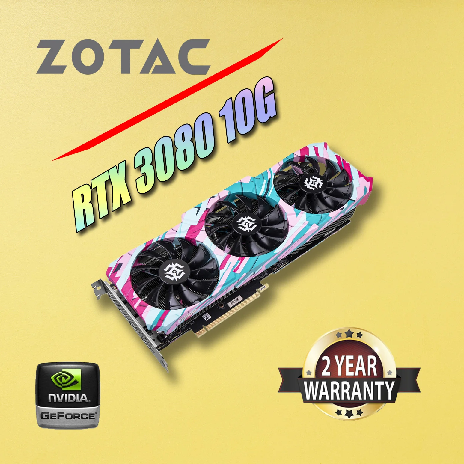 

ZOTAC Nvidia GeForce RTX3080 10G 320BIT GDDR6X Графика Nvidia ВИДЕО Настольные ПК игровая Карта Б/у