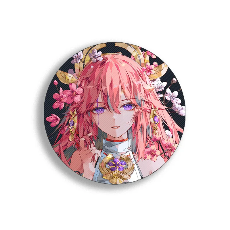

Cute New Year Gift Genshin Impact Yae Miko Guuji Jewelry Anime Accessories Badges Brooches For Women Badges Backpack Lapel Pins