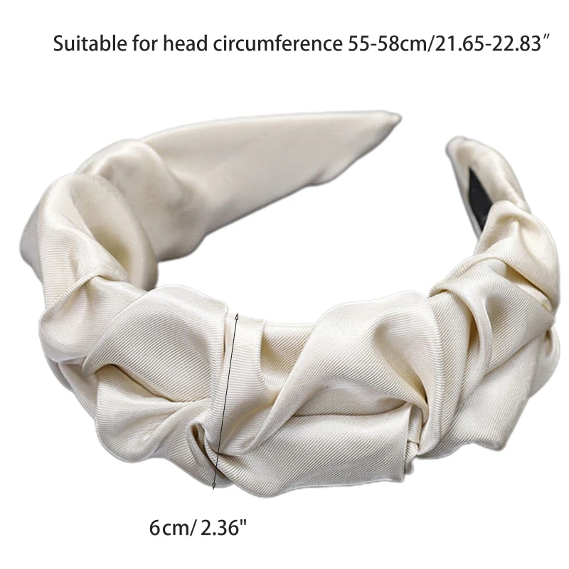 

Wide Brim Pleated Headbands for Women Girl Hair Band Yoga Headwrap Pleated Hair Hoop Fashion Elastic Hair Accessories