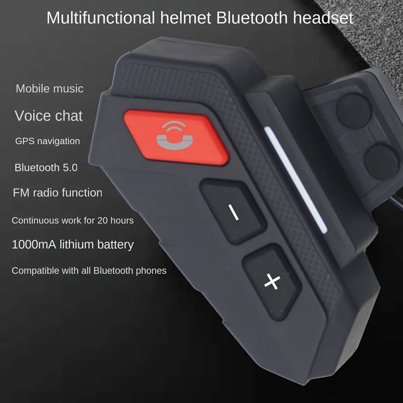 

Bluetooth-гарнитура S21 для шлема, 5,0 мАч, с поддержкой Bluetooth 1000