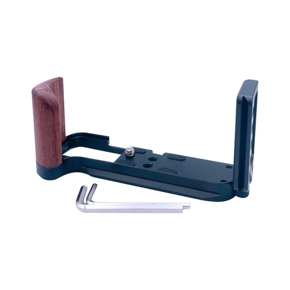 

L Plate for Fujifilm Fuji XT30 XT20 XT10 Camera L Type Wood Bracket Tripod Quick Release Plate Base Grip Handle Black