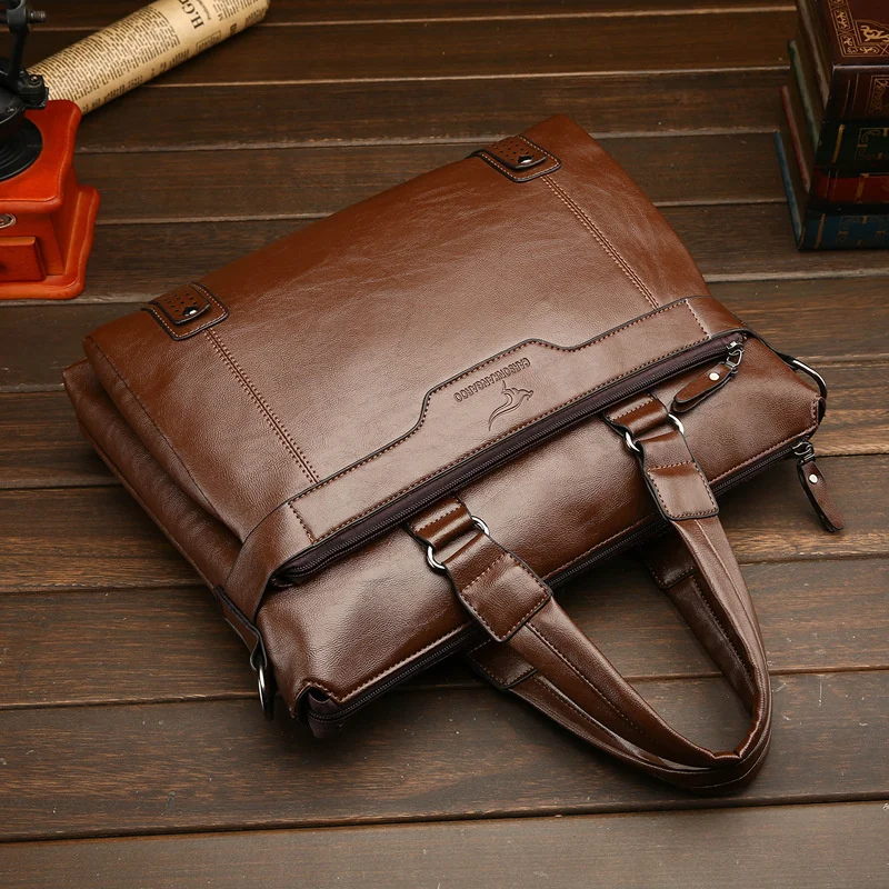 new Handbag To Work In An Office Package Single Shoulder Messenger bag men leather Leatherwear Briefcase designer luxury purses