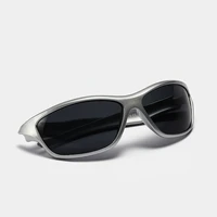 cyber futuristic silver y2k mens and womens same functional sunglasses ins net red street millennial hot girl sunglasses