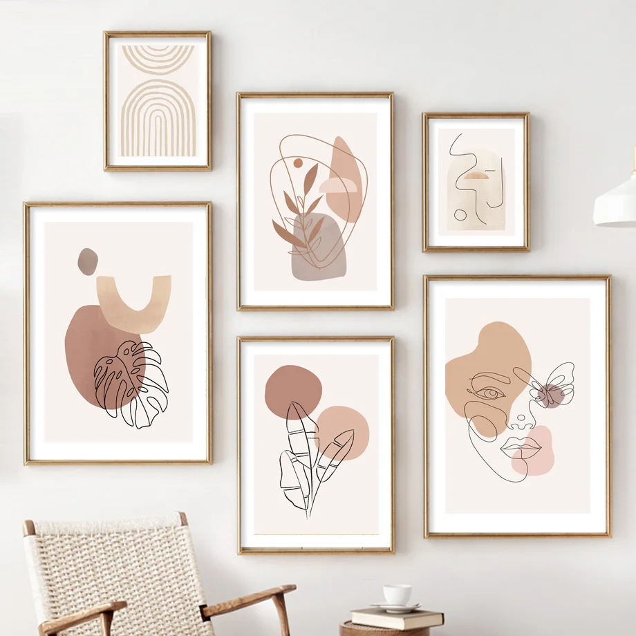 

Богемные растения листья, цветы, фотообои, искусство, картины для гостиной, домашний декор