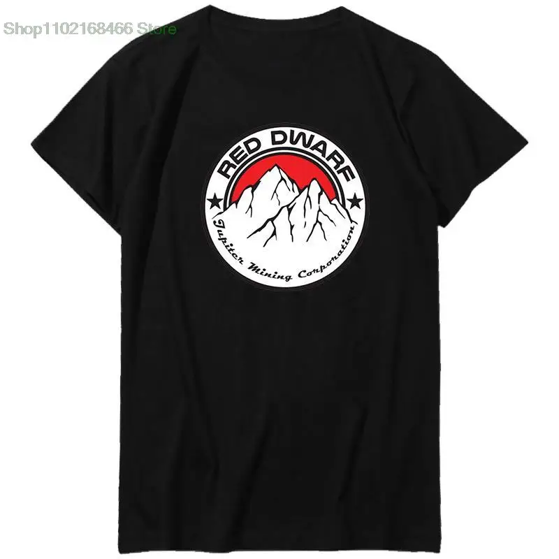 

Red Dwarf Jupiter Mining Retro 80's TV Programme Show graphic t shirts Black & White T-Shirt Summer Harajuku Men clothing