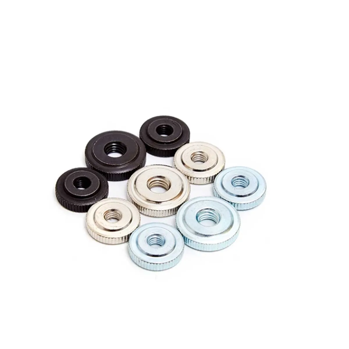 Однослойная ручная витая гайка/GB807 оцинкованная никелированная с большой