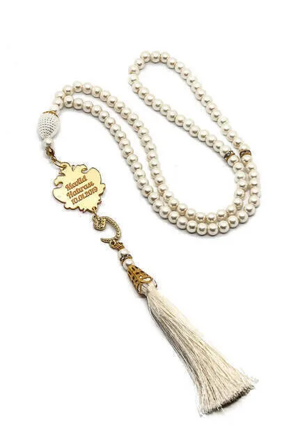 

IQRAH İsme Special Platter Gift The Vavle Pearl Rosary white-02