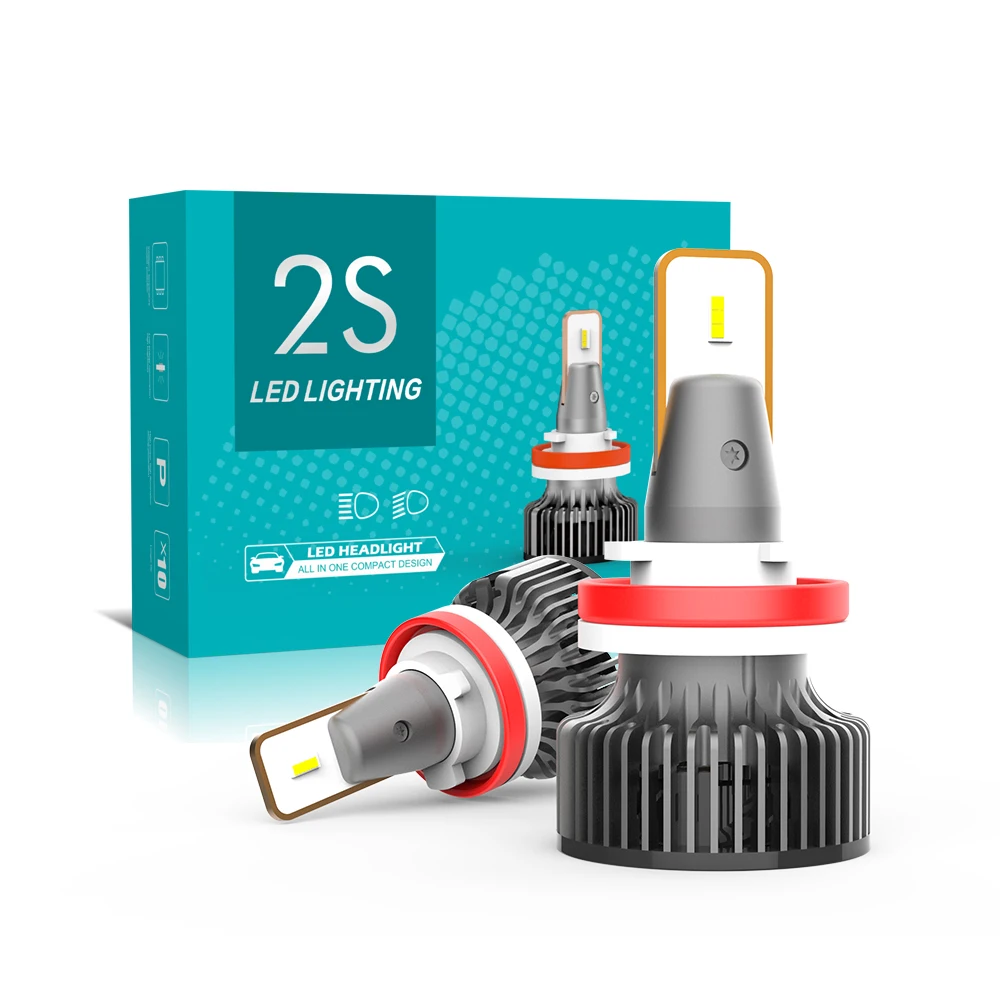 

H11/H8/H9 LED Headlight Bulbs Low Beam Fog Light Conversion Kit 6000K Cool White 300% Brighter 52W 5000 Lumens IP67 Waterproof P