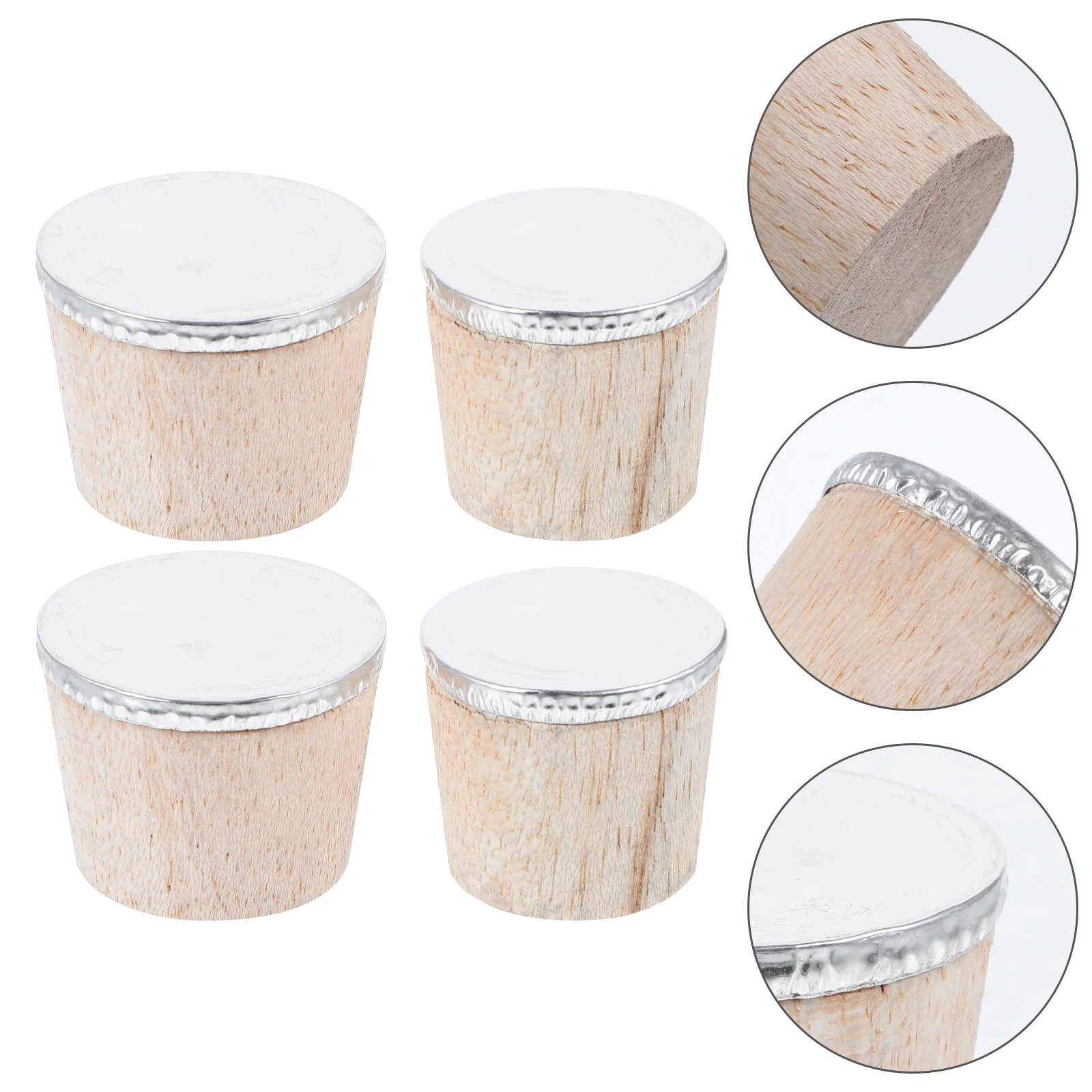 4 шт. бутылки с горячей водой деревянная пробка сменные пробки для чайника