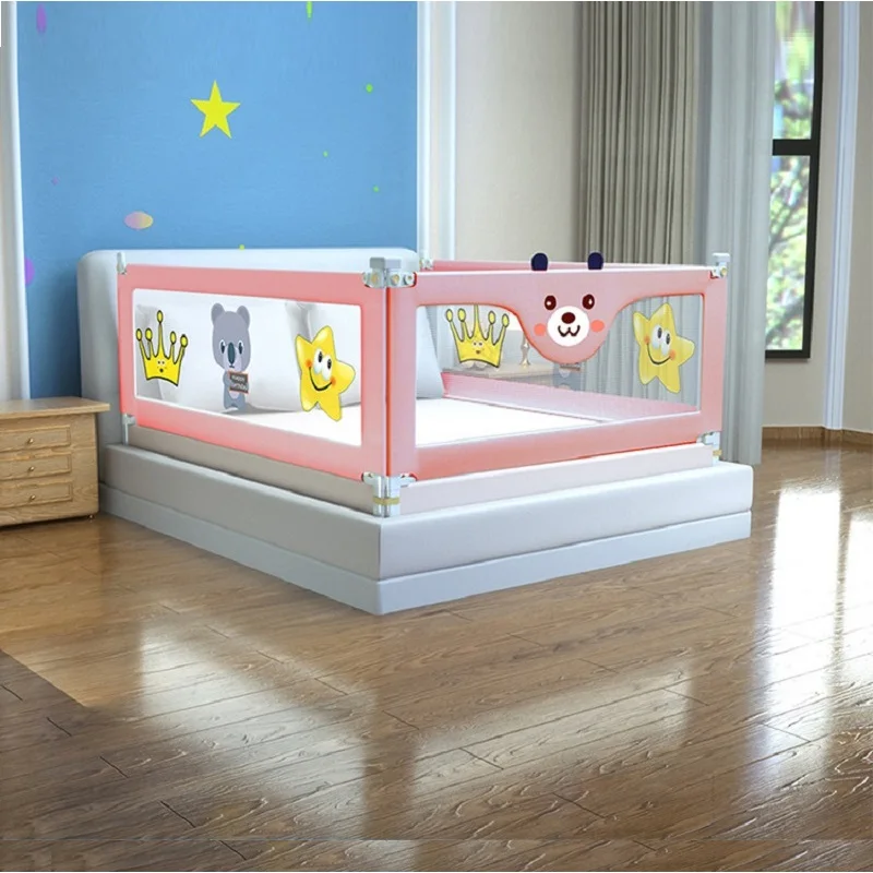 IMBABY Baby Bed Guardrail Liftable Child Bed Barrier Fence Adjustable Bed Rail Guard for Kids Fence Washable Safety Baby Playpen
