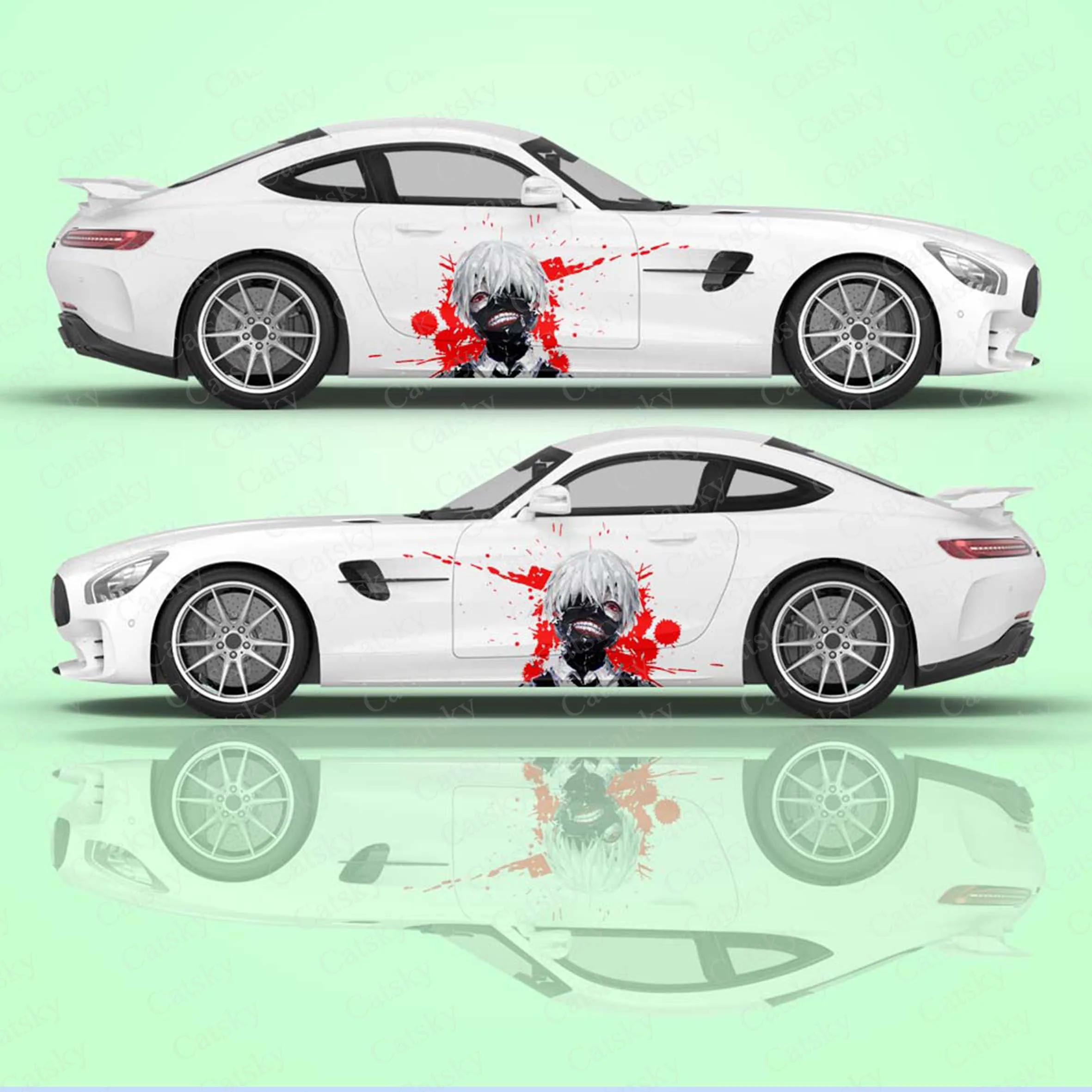 

Tokyo Ghoul 2pcs/Set Car Sticker for Universal Large Car Sticker for Univers, Car Stickers on The Left and Right Sidesal