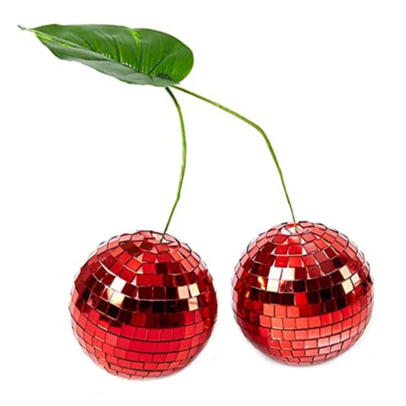

Red Cherry Disco Ball Double Mirror Ball Lighting Ball For Stage Party Wedding Decoration Home Decoration