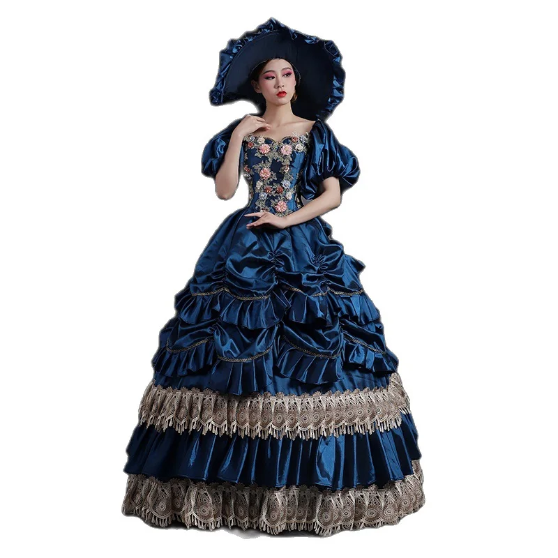 

KEMAO High-end Court Rococo Baroque Marie Antoinette Ball Gown 18th Century Renaissance Historical Period Victorian Dresses
