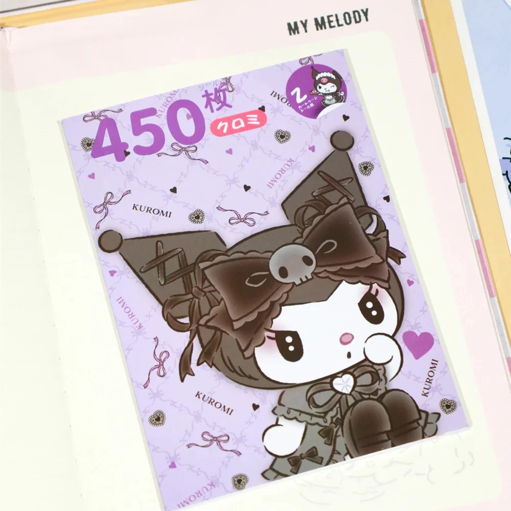 Набор наклеек Sanrio Hello Kitty Kuromi Goka из 450 милых и необычных для книг открыток