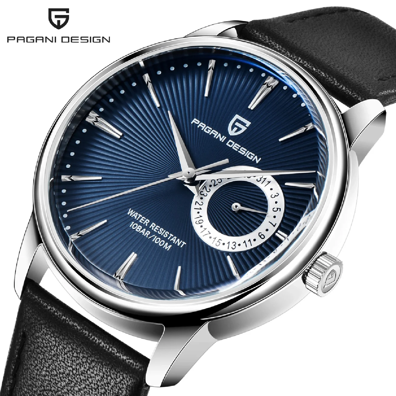 

2020 New PAGANI DESIGN Men's Watches Top Brand Luxury Quartz Watch Men Leather 100M Waterproof Military Watch Men relojes hombre