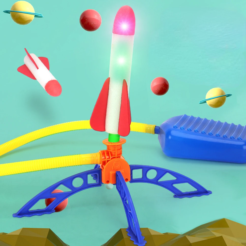 

Kids Pedal Rocket Outdoor Playset for Kids learning educational toys for Kids Rocket Launcher Sports Team Children Novelty Toys
