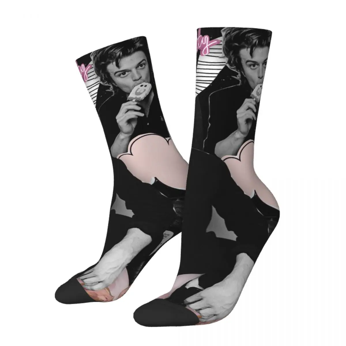 

Спортивные носки в стиле ретро Джо кеери Финн вольфхард носки из полиэстера для ТВ-шоу носки средней длины унисекс дышащие