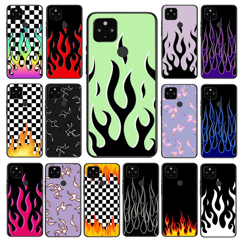 

Fire Flame Phone Case for Google Pixel 7 Pro 6A 6 Pro 5A 4A 3A Pixel 4 XL Pixel 5 6 4 3 XL 3A XL