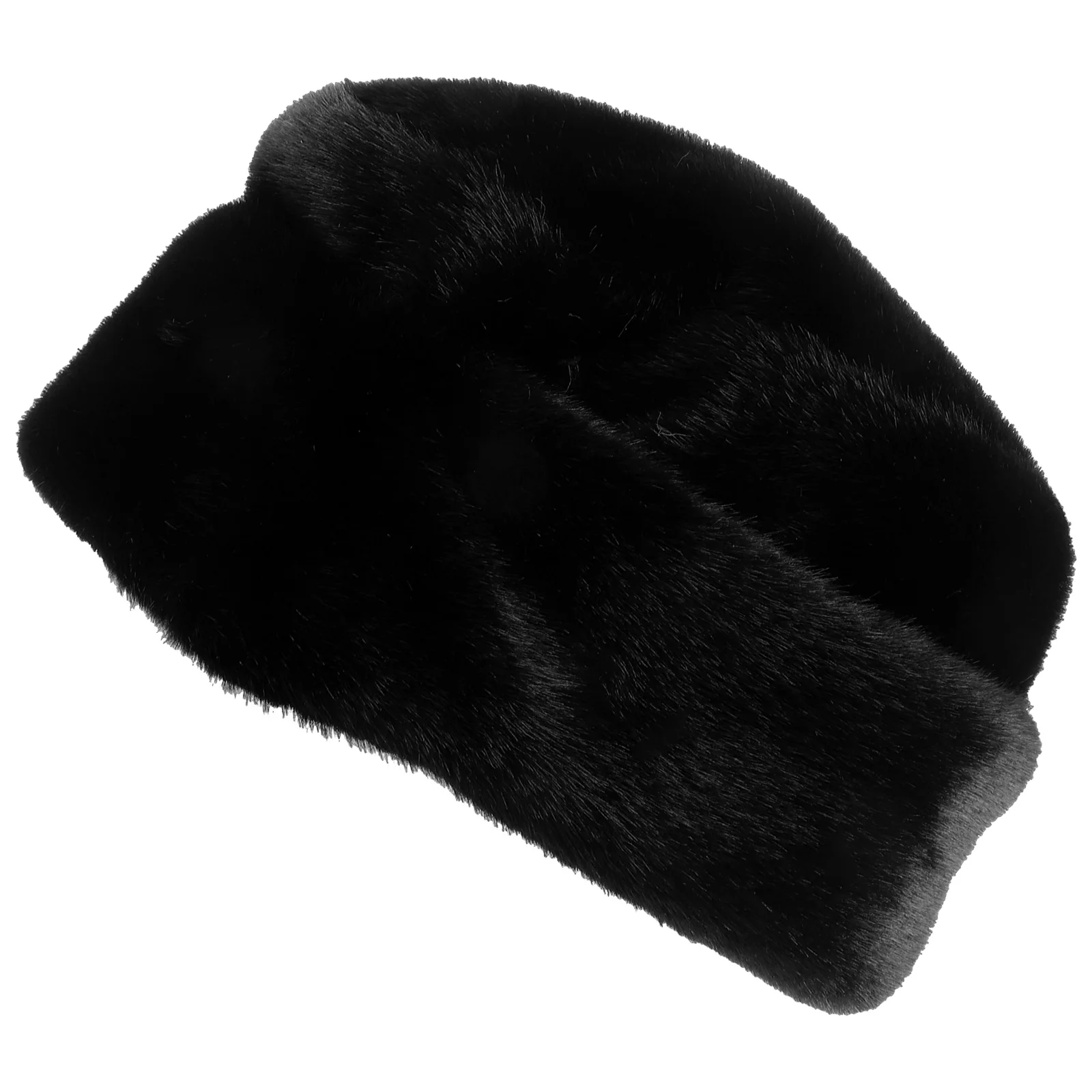 

Russian Hat Men Faux Fur Hat Warm Hat Wrap Vintage Hat Fur Cap for Outdoor Workers