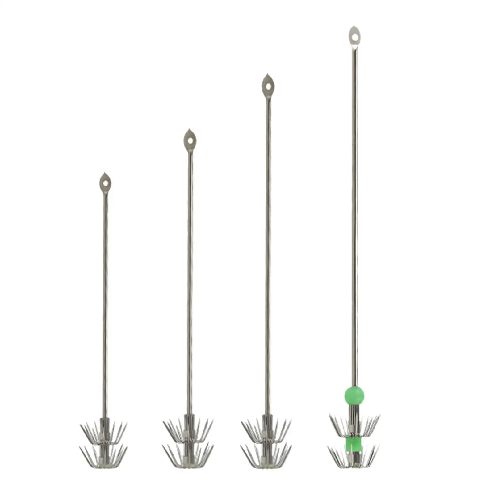 2-х шт. крючки для приманок кальмаров рыболовные приманки из нержавеющей стали