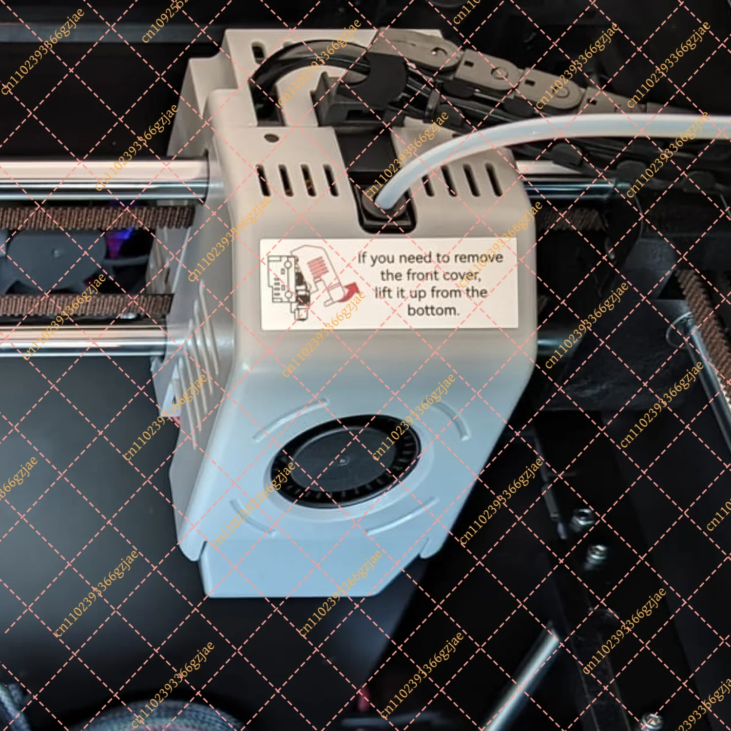 Фото Передняя крышка с турбовентилятором для 3D-принтера QIDI Tech Q1 Pro, запасные части для печатающей головки №4