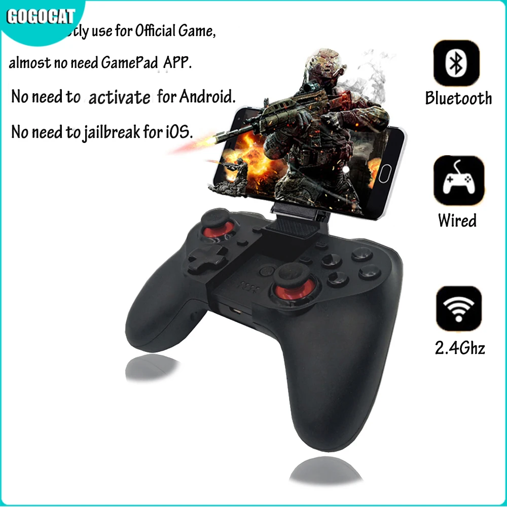 

Bluetooth - геймпад контроллер 2,4G, джойстик для Android и ISO, планшетофон PS3 TV BOX, держатель для игровой консоли, беспроводной джойстик