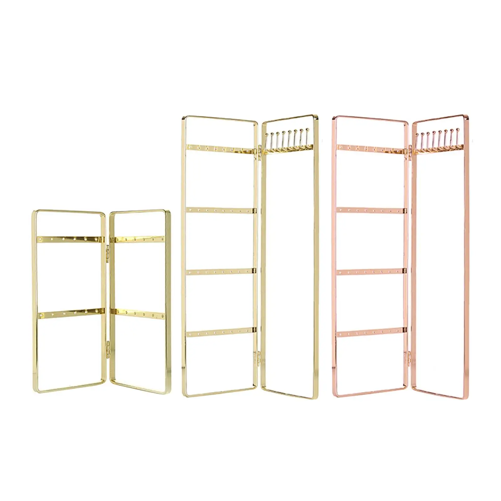 

Metal Earring Holder Stand Showcase Storage Necklace Holder Jewelry Display Earring Tree for Women Girls Tabletop Decor