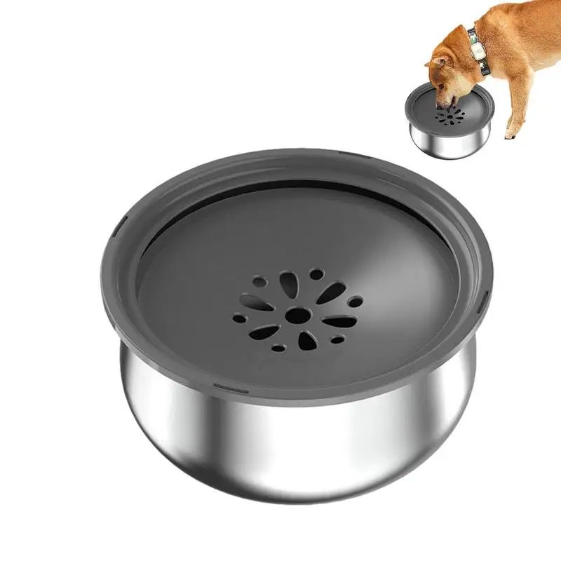 

Dog Drinking Water Bowl Floating Slow Water Feeder Pet Dog Cat Floating Bowl Water Drinker Not Wet Mouth Splash Dog Accessories