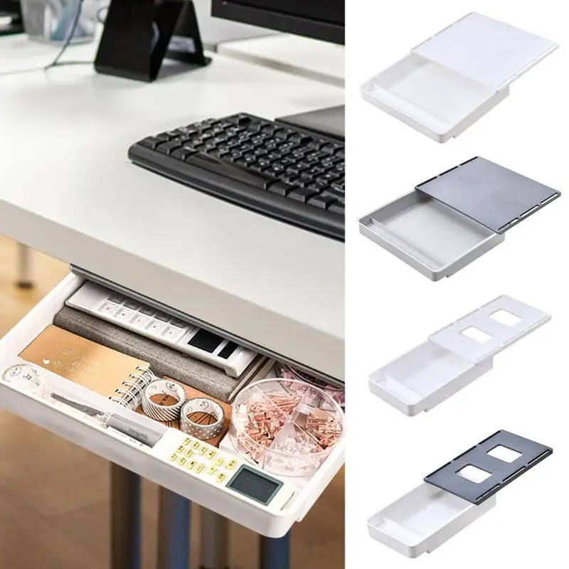 

Under Desk Drawer Organizer Self Adhesive Slide Out Desk Drawer Organization Pencil Tray Desk Table Storage Home Organization