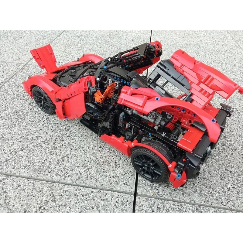 Новый MOC- 175452 Красный суперкар T50 сборка строительный блок модель для взрослых и