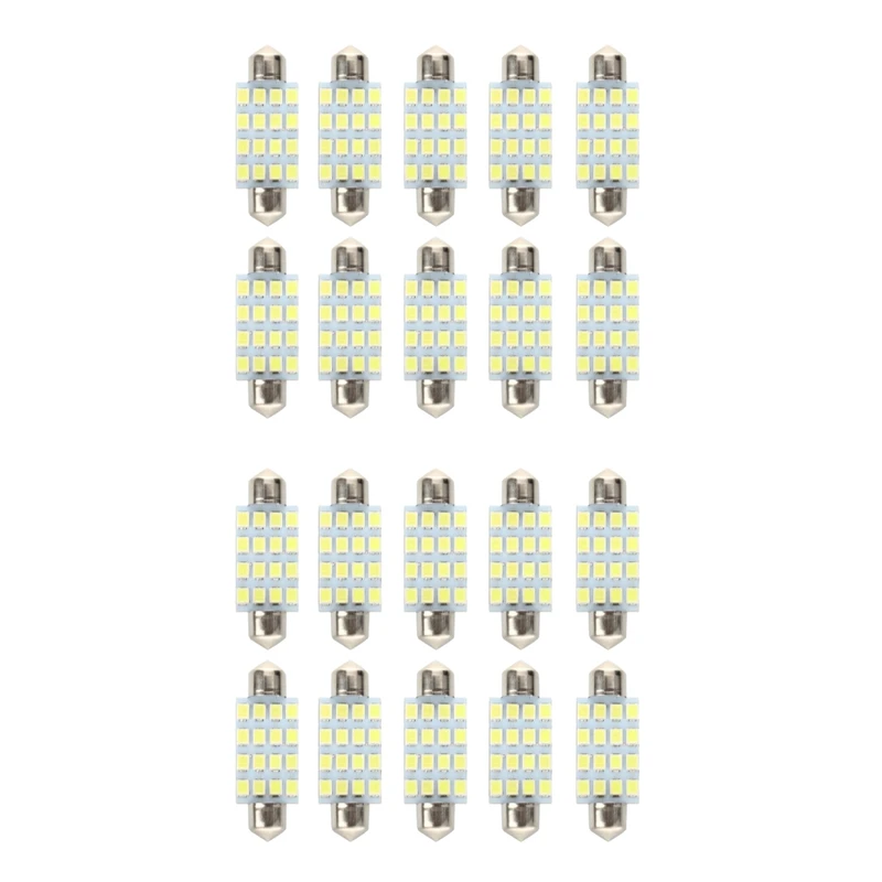 20 шт. 16 лампочек фотоэлементы поверхностный монтаж 3528 42 мм белый