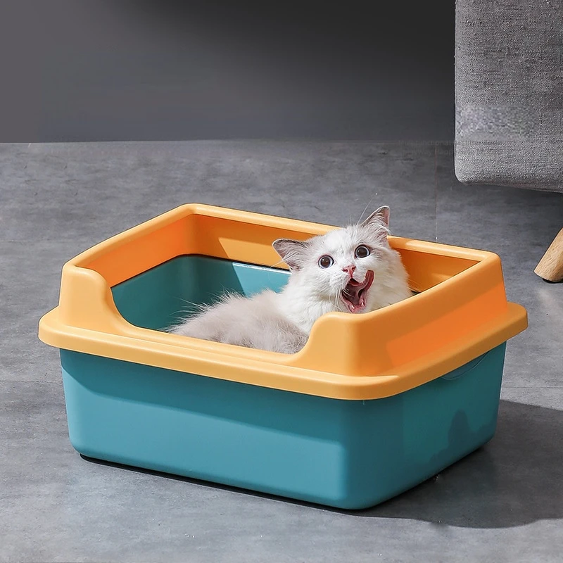 

Large Cat Bedpans Semi-closed Cat Toilet Removable Cat Litter Box Kitten Pet Cleaning Products Kitty Litter Box Cat Supplies