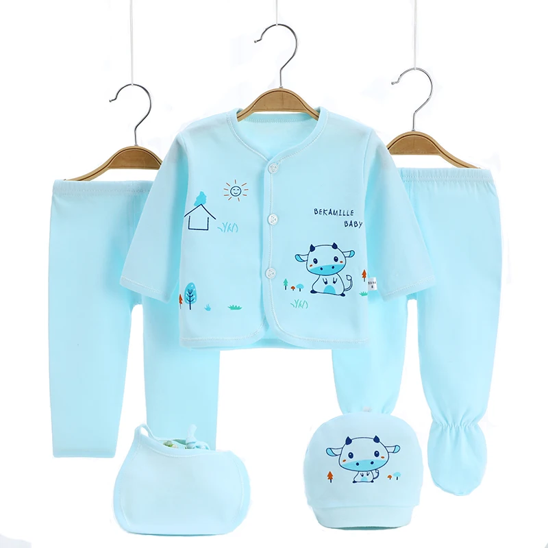 Brand 5pcs/set enfant Newborn sets baby Boys suits Baby Clothes Cotton |