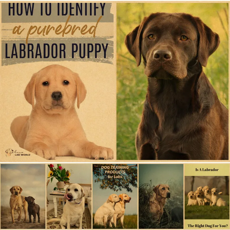 

Постер с изображением животных Лабрадора, настенные принты для гостиной, постеры и принты для домашнего декора