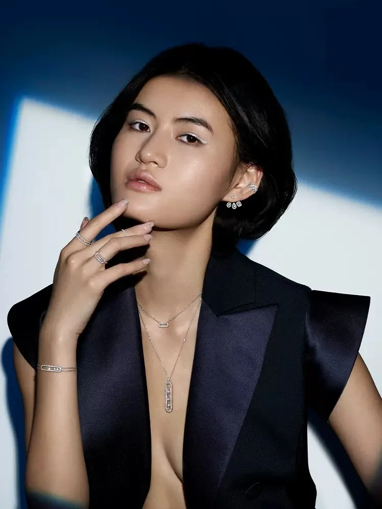 2024 новый тренд геометрическая булавка скрепка для бумаг дизайн серебряный цвет