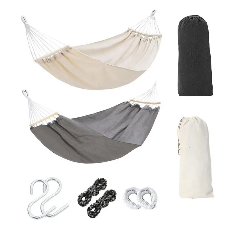 

Camping Hammock 1-2 People Travel Beach Portable Rest Hanging Bed Chair Furniture Home Garden Pool Swing Outdoor Hammock