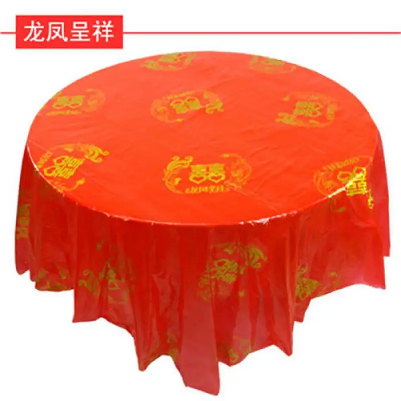 

Disposable Tablecloth, Plastic Thickened Tablecloth, Wedding Banquet, Household Dining Table Cloth, Round Table, Rectangular Squ