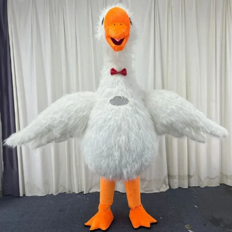 260 см гигантская надувная белая искусственная плюшевая мультяшная талисман для