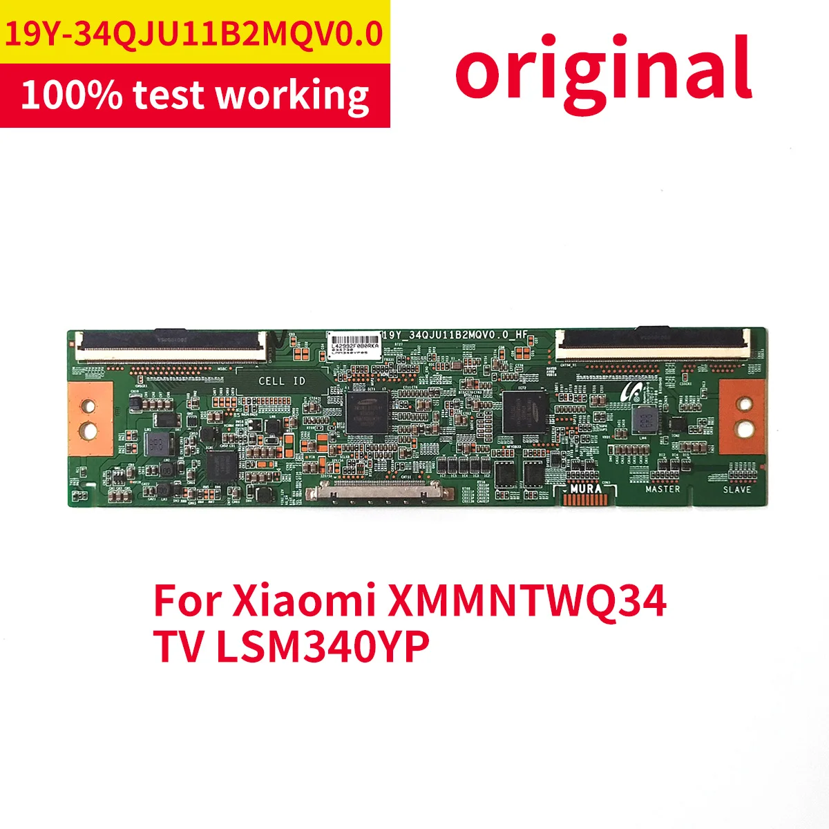 100% Original Test Work 19Y_34QJU11B2MQV0.0-HF Logic Board for Xiaomi XMMNTWQ34 TV LSM340YP T-Con Board