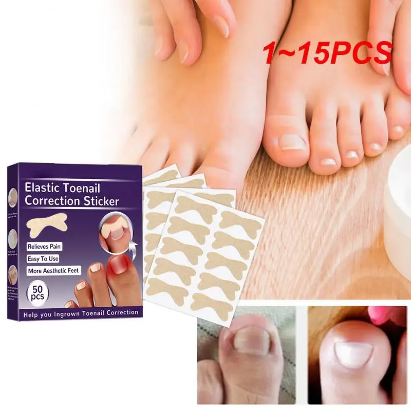 

1~15PCS Nail Correction Stickers Ingrown Toenail Corrector Patches Waterproof Paronychia Recover Corrector Pedicure