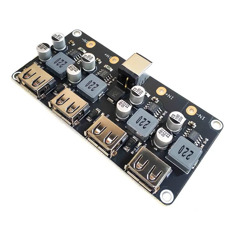 4-канальный понижающий преобразователь Usb QC3.0 Qc2.0 Dc-Dc зарядный модуль 6-32 в 9 12 В 24