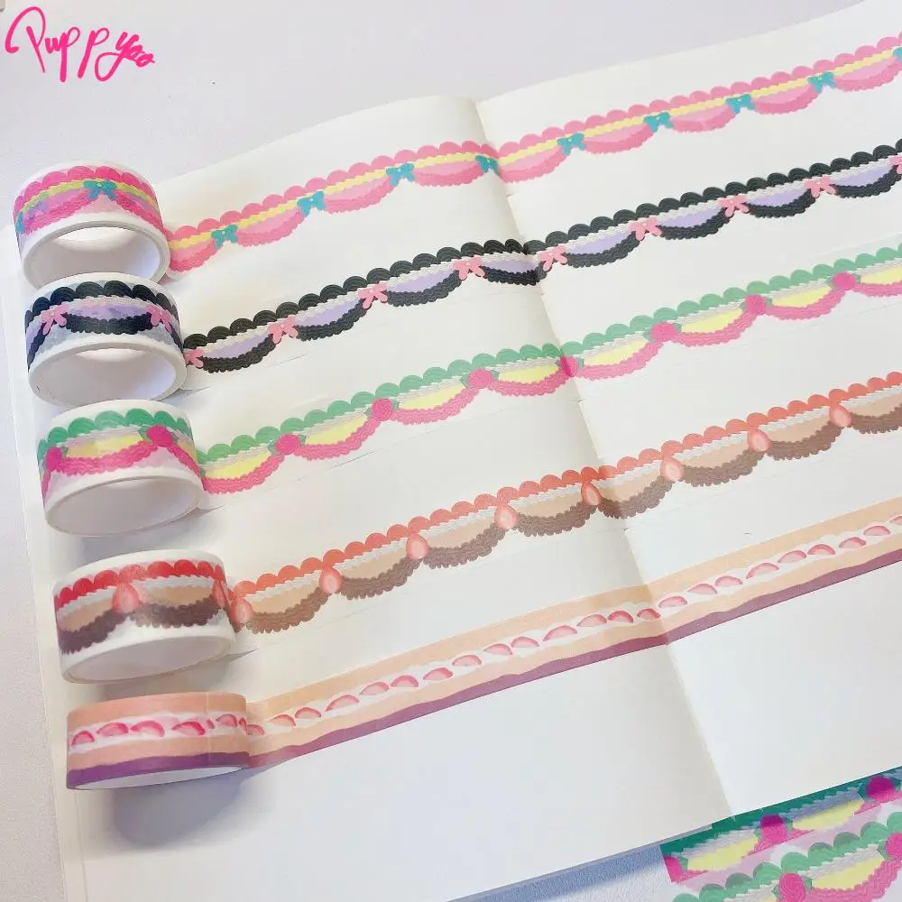 Милая винтажная наклейка для скрапбукинга самоклеящаяся с рисунком торта Ins