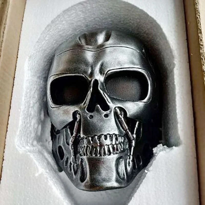 Женская маска для косплея на Хэллоуин Полнолицевая защитная лицо с черепом