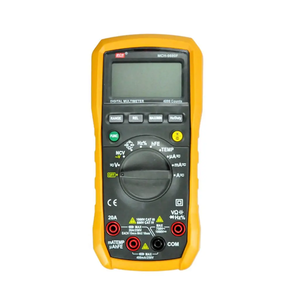 

Цифровой мультиметр MCH9880F, портативный измеритель переменного/постоянного тока, с автоматическим выбором диапазона