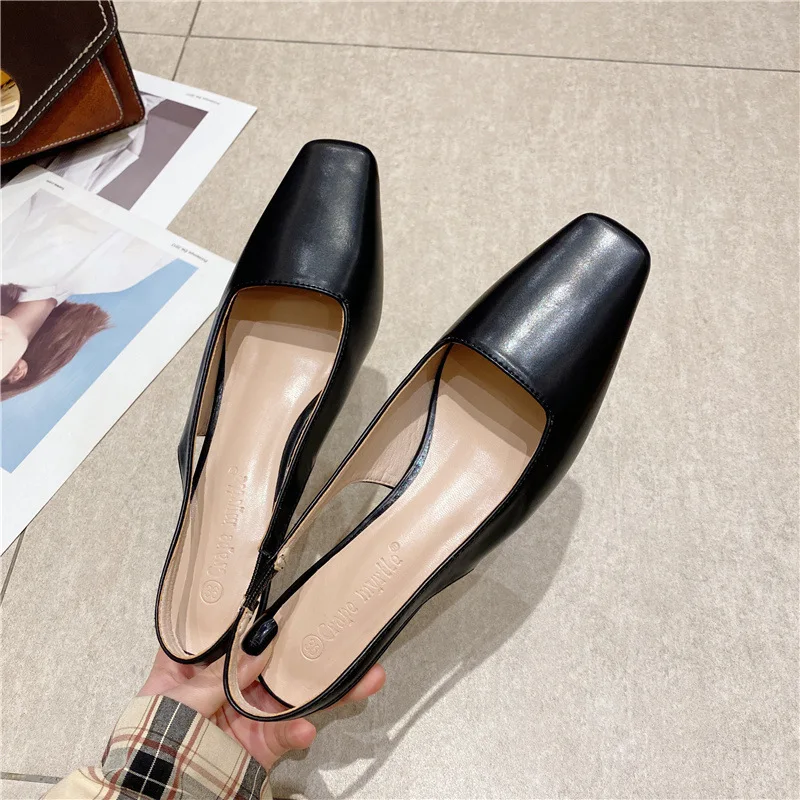 Новая модная женская черная обувь на блочном каблуке 3 см с ремешком щиколотке 38 39