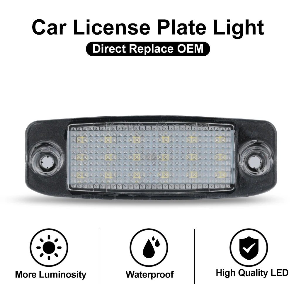 Светодиодные лампы 18SMD для подсветки номерного знака Hyundai Sonata YF GF лампа Canbus 6000K 10MY