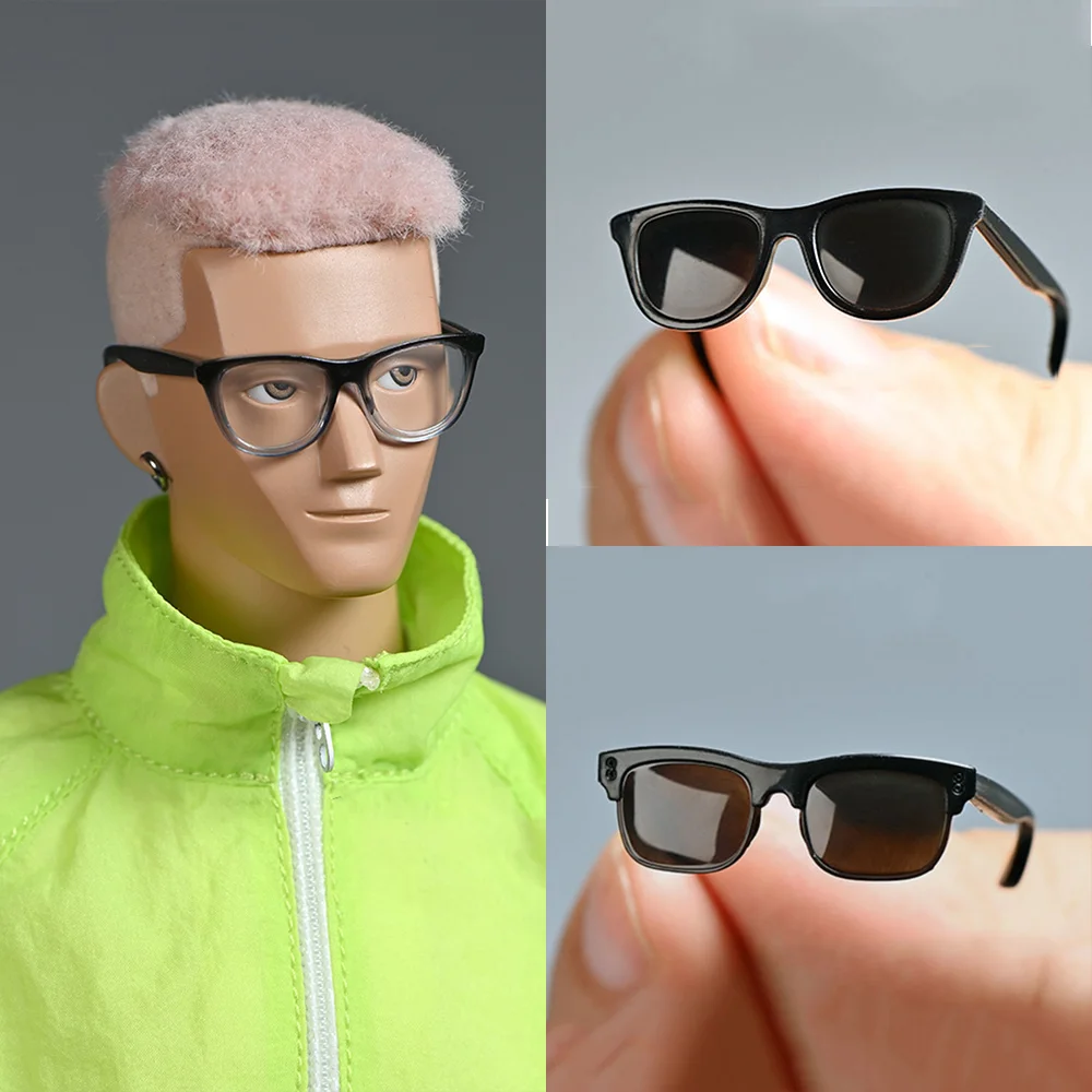 

1/6 Soldier Glasses Mini Sunglasses Vintage Street Style Translucent Lenses Multi-color Options 12Inch Fashion Doll Clothing Mo