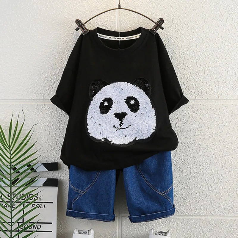 

Leisure TheNew Thin Section Boys And Girls Baby Children's Version Chinese Style Printing Summer Short-sleeved Crew Neck T-shirt